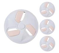 LuminaCreek Coprimozzi Copricerchi Resistenti 4 X Copricerchi universali Set di 4 colori multipli 12'' Ricambi auto, Rosa chiaro