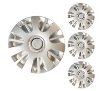 LuminaCreek Coprimozzi da 14 pollici, set di 4 coprimozzi, accessori for esterni for auto, tutti in argento