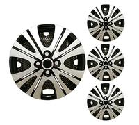 LuminaCreek Coprimozzi for auto da 14 pollici, copricerchi universali di ricambio, set di coprimozzi R14(Silver Black)