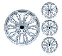 LuminaCreek Coprimozzi universali da 14 pollici compatibili con un'ampia gamma di modelli di auto, ampia varietà di colori, accessori decorativi for auto, argento