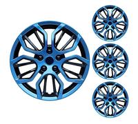 LuminaCreek Coprimozzi universali da 14 pollici, compatibili con un'ampia gamma di modelli di auto, ampia varietà di colori, accessori decorativi for auto, blu e nero