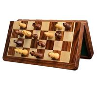 LuminaCr iochi Scacchi internazionali Scacchi Scacchi Set di scacchi magnetici in legno Set di scacchiera pieghevole con slot for riporre i pezzi degli scacchi realizzati a mano(30cm)