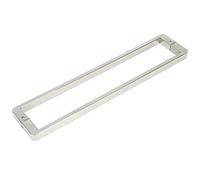 LuminaCreek Maniglia rettangolare for porta, maniglia for porta battente bifacciale in acciaio inox 304, barra di sostegno for porta doccia in vetro/porta scorrevole a battente(Black,80cm/31 1/2")