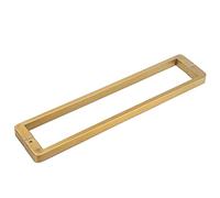 LuminaCreek Maniglia rettangolare for porta, maniglia for porta battente bifacciale in acciaio inox 304, barra di sostegno for porta doccia in vetro/porta scorrevole a battente(Gold,80cm/31 1/2")