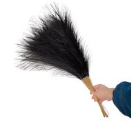 LuminaCreek Pampas Grass Grande 5/10/20 Pezzi Artificiale Pampas Grass Bouquet Festa Matrimonio Decorazione Casa Pianta Simulata Fai da Te Finto Fiore Canna Decorazione(Black,5PCS)