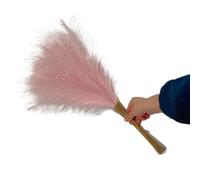 LuminaCreek Pampas Grass Grande 5/10/20 Pezzi Artificiale Pampas Grass Bouquet Festa Matrimonio Decorazione Casa Pianta Simulata Fai da Te Finto Fiore Canna Decorazione(Pink,5PCS)