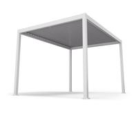 Blumfeldt LuminaHaven - Gazebo da 3x4 m, tetto a lamelle in acciaio zincato, protegge dal sole, dalla pioggia e dal vento