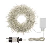 LuminalPark Catena 25,5 m, 360 miniled Bianco Caldo Traditional, con Memory Controller, Cavo Trasparente, 30V