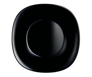 Luminarc 21 cm, vetro -Piatto fondo, colore: nero, 1 pezzo