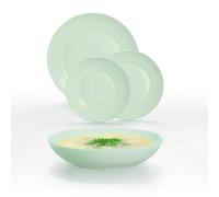 Luminarc Apy Paradise - Set da tavola opale, 18 pezzi, 6 persone, opale, adatto a microonde, adatto per frigorifero impilabile