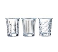 Arcoroc set 6 bicchieri forma alta cl 3,4 in vetro temperato York altezza 5,5 cm diametro 4,4 cm 8821-P2650 - trasparente vetro 8821-P2650