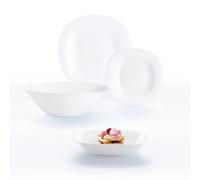 Luminarc Carine Bianco Stoviglie Opale 19 Pezzi - 6 Persone Bianco