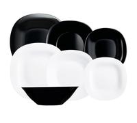 Luminarc Carine N&b Stoviglie Opale 19 Pezzi - 6 Persone Opale Adatto Microonde Adatto Frigorifero Riciclabile