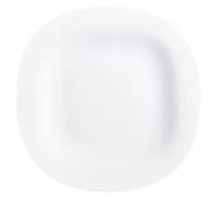 Luminarc Carine - Piatto piano in vetro, 26,5 cm, colore: Bianco