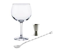 Luminarc - Fiesta Combinados, Set per cocktail da 6 pz., incl. 4 bicchieri, misurino e cucchiaino