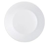 Luminarc Harena - Piatto da pranzo in vetro, 27 cm, colore: Bianco