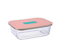 Luminarc Joy - Contenitore ermetico in vetro, 20 x 15 x 7 cm, 104 cl, adatto a microonde