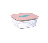 Luminarc Joy Contenitore ermetico vetro 16 x 16 x 7,4 cm - 80 cl bicolore