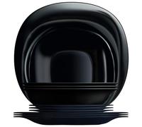 Luminarc Opale Carine Servizio Piatti 18 Pezzi Nero