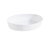 Luminarc - Piatto ovale bianco Smart Cucina Trianon 250 °C - Piatto da forno in vetro innovativo - leggero ed extra resistente - Facile da pulire - Fabbricata in Francia - Dimensioni 36 x 28 cm