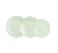 Luminarc Plumi Paradise Vista Stoviglie Opale 18 Pezzi - 6 Persone Verde