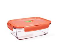 Luminarc Pure Box Holy Contenitore rettangolare ermetico in vetro 19 x 13 x 7,3 cm - 122 cl Sodo adatto microonde 100% ermetico