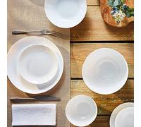 LUMINARC - Servizio da tavola Diwali per 6 persone, 18 pezzi, 6 piatti piani, 6 piatti fondi, 6 piatti da dessert in vetro