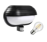 Luminaria da parete Maclean con sensore PIR max 60W 180° MCE33B + LED 11W