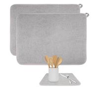 LuminaryLair 2 Pezzi Tappetino Scolapiatti Microfibra 30 × 40cm