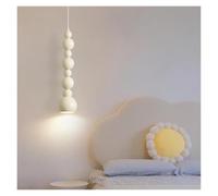 Lumine A Ciondolo A Perline Moderne, Crema Bianca Impilata A Sfera | For L'isola Della Cucina Della Camera Da Letto