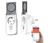 Luminea Home Control presa WLAN giardino: set da 2 Prese Wi-Fi da esterno, compatibile con Amazon Alexa e Google Assistant, controllo dell'app globale, funzione timer (presa Wi-Fi Alexa)