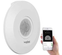 Luminea Home Control Rilevatore di movimento PIR WiFi XMD-101.app, 360°, extra-piatto, 230 V