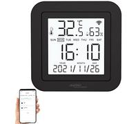 Luminea Telecomando IR universale programmabile WiFi con sensore temperatura e umidità, display LCD, Alexa, URC-155.app