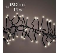 Lumineo Cluster 1512 LED 14 m Bianco Caldo Dimmer Timer