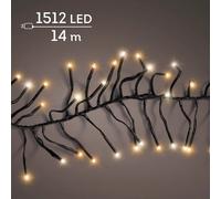 Lumineo Cluster Twinkle 1512 LED 14 m Bianco Caldo