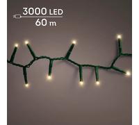 Lumineo Compact 3000 LED 60 m Soft Gold con Timer