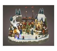 Lumineo Villaggio Natale LED Musica Movimento H31,5 cm