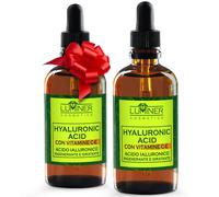 LUMINER - Siero Viso Con Acido Ialuronico 2x100 ml, Arricchita Con Bav