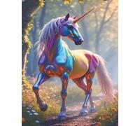 Luminescent Unicorn Composition Book: College Ruled Notebook with Enchanted Forest Design | Mystical, Magical Journal | Creative Writing Gift | School Supplies | 120 Pages