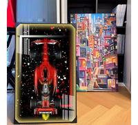 Luminescenz - Lavagna da parete per Lego Technic Ferrari SF-24 F1 auto da corsa 42207, gancio da parete per auto Lego Ferrari F1, 80 x 50 cm, decorazione per adulti (modello non incluso!)