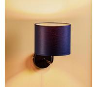 Luminex Applique Soho, cilindrica, blu/oro Luminex