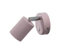 Luminex Faretto da parete Fun, rosa, altezza 14 cm, regolabile, GU10 Luminex