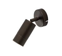 Luminex Faretto da parete Link, colore titanio-oro, larghezza 8 cm, acciaio Luminex