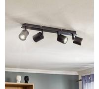 Luminex Faretto da soffitto Modo in metallo, nero, 4 luci Luminex