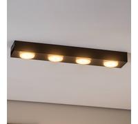 Luminex Faretto Ian in nero, 4 luci Luminex