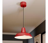 Luminex Lampada a sospensione CLASS, rosso/bianco, Ø 36 cm, metallo Luminex