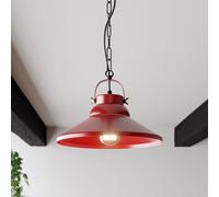 Luminex Lampada a sospensione Iron, rosso Luminex