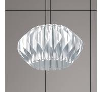Luminex Lampada a sospensione Serenity con paralume in plastica, argento Luminex