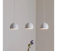 Lampadario Bianco E27 Design Retrò 3 Fuochi Per Tavolo Da Pranzo Sala Da Pranzo