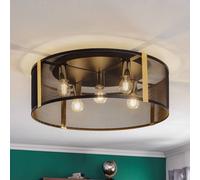 Luminex Plafoniera Lavinia, strisce dorate, 5 luci 4148